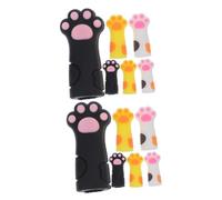SHERCHPRY 2 Series Corte De Gatos Corte De Piel Muerta Protector Cutícula Manicura Cubierta De Pinza De Uñas Nail Art Tijeras Pinzas Cubierta Cortadora Cubre Uñas Gel De Sílice 6 Piezas*2