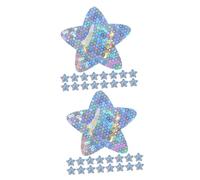 SHERCHPRY 2 Series De Star Vendajes Pequeñas Vendas Redondas Cinta Corporal Para La Piel Parches De Brillo Pegatinas De Estrella Estética De Polivinilo 100 Piezas*2