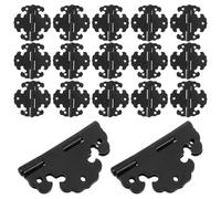 SHERCHPRY 20 Bisagras de Puerta Decorativa Vintage de Hierro Negro para Armarios y Cajas de Madera Movimiento Suave y Silencioso Ideales para Proyectos DIY y Puertas de Cocina