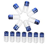 SHERCHPRY 20 Frascos Pastillas Transparentes Contenedores de Viaje Tapa Frascos de Plástico Vacíos Almacenamiento Seguro para Accesorios de Salud