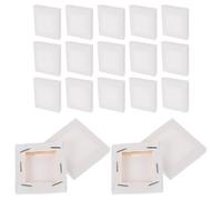 SHERCHPRY 20 Mini Lienzos Cuadrados para Pintar 5X5 CM Lienzo de Algodón Estirado para Manualidades y Decoración Set de 20 Piezas para Artistas y Herramientas de Pintura Versátiles