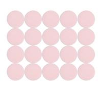 SHERCHPRY 20 Piezas Almohadillas para Polvos Sueltos de Terciopelo Rosa 20 Unidades, Borlas Compactas de Maquillaje con Correa, Esponjas Reutilizables Suaves para Control de Grasa y Fijación