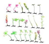 SHERCHPRY 20 Piezas Clips para el cabello clips de brotes de setas planta de pelo clip de brotes del festival clips de cabello estilo delirio accesorios rave brotes de frijoles el plastico