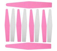SHERCHPRY 20 Piezas Tiras de arena para uñas echado a un lado bloque amortiguador para el cuidado de las uñas personal suministros de salón de uñas limas de uñas herramientas esponja rosa