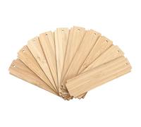 SHERCHPRY 20 Unidades Marcadores de Libros de Madera sin Terminar, Marcapáginas DIY Bordes Lisos y Esquinas Redondeadas, Etiquetas de Madera para Manualidades Creativas y Decoración de