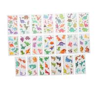 SHERCHPRY 20hojas Pegatinas De Tatuajes De Dinosaurios Temporales De Tatuajes De Dinosaurios Pegatinas De Cara De Fiestas De Cumpleaños