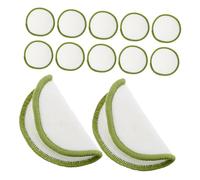 SHERCHPRY 20piezas Discos Desmaquillantes Lavables De Algodón De Bambú Unidades Reutilizables Para Desmaquillar Suavemente y Cuidado Facial Diario