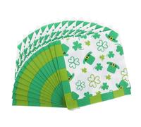 SHERCHPRY 20piezas Servilletas De De Papel Desechable Para Fiestas Del Día De San Patricio Temática Irlandesa Para Bebidas y