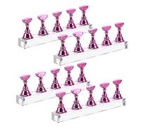 SHERCHPRY 20piezas Soportes Magnéticos Unids Decoración Uñas Salón Práctica Punta Postiza