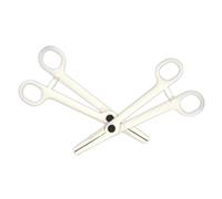 SHERCHPRY 25piezas Pinzas Desechables Para Piercing Alicates Plásticos De Punta Diagonal Para Perforación Corporal Herramientas Profesionales Para Lengua Ombligo y Ceja