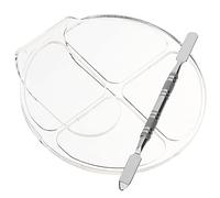 SHERCHPRY 2juegos Paletas De Mezcla De Cosméticos Acrílicas Espátulas y Platos Para Colores De Maquillaje Herramientas De Maquillaje Para Mujeres