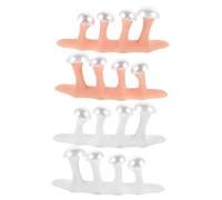 SHERCHPRY 2juegos Separadores de Uñas de Silicona para Pedicura y Manicura Separador de Dedos para Pulir y Corregir con Martillo Uso Salón de Uñas y Cuidado de Pies