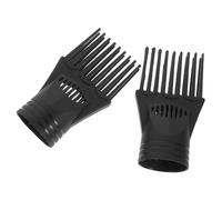 SHERCHPRY 2piezas Accesorios Para Secador De Cabello Boquillas Concentradoras Con Peine Negro Protectores Contra Calor y Peinado Rápido