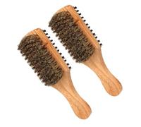 SHERCHPRY 2piezas Cepillo de Cerdas para Barba para Hombres Peine de Cerdas para Peinar la Barba Multifuncional para Alisar el Cabello para Uso Diario