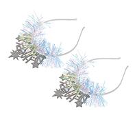 SHERCHPRY 2piezas Diadema de Año Festiva Decoración Cabello Delicada Diadema de Fiesta para Aros Pelo para Fiestas de Año