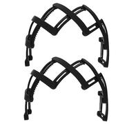 SHERCHPRY 2piezas Diadema De Plástico Retráctil Dientes Para Cabello Práctica y Duradera