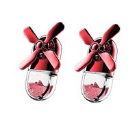 SHERCHPRY 2piezas Difusor De Aromaterapia Para Auto Forma De Ventilador Clip Para Rejilla De Aire Diseño De De Mar Natural Color Rojo Para Mantener El Aire Fresco El Vehículo