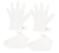 SHERCHPRY 2piezas Exfoliante Para Pies y Manos Guantes Para Cutículas Hidratante y Suave