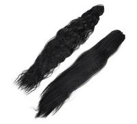 SHERCHPRY 2piezas Extensiones De Cabello Rizado Postizo De De Caballo Peluca Mujeres y Niñas Fácil De Usar Para Peinados