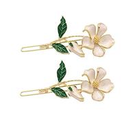 SHERCHPRY 2piezas Horquilla De Flores Elegante Para Mujer Pinzas Laterales Cabello Tocados Creativos Flequillo Para Eventos y Uso Diario
