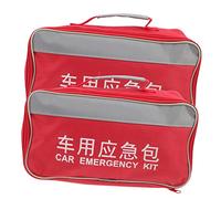 SHERCHPRY 2piezas Kit De Emergencia Para Coche Bolsa De Primeros Auxilios De Viaje De Enfermería Para Camping Contenedor De Para Auto Escenario De Uso Para Emergencias Carretera