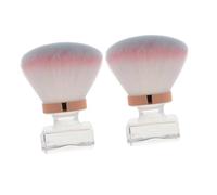 SHERCHPRY 2piezas Pintura De Cabeza De Pinceles Aplicadores Para Limpieza De Uñas Cepillo Pequeño Para Polvos Cepillo Para Decoración De Uñas