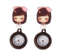 SHERCHPRY 2piezas Reloj Colgante Telescópico para Enfermeras Práctico y Durable Diseño De Dibujos Animados para Médicos y Estudiantes De Enfermería