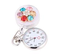 SHERCHPRY 2piezas Relojes De Bolsillo para Enfermeras Clip De Alfiler Relojes De Bolsillo Modernos De Plástico Flexible para Pruebas y Uso Diario Hospitales