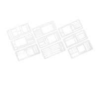 SHERCHPRY 3 Juegos de Plantillas Reutilizables Flexibles para Diario y Agendas Plantillas para Manualidades y Scrapbooking Diseño Multiusos para Organización y Seguimiento Sistemático