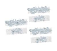 SHERCHPRY 3 Pares Liga Kits De Macramé De Talle Alto Calcetines De Mujer Anillos De Fiesta Lazo De Único Traje De Fiesta Azul Boda Novia Cinturón Cordón