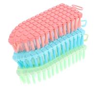 SHERCHPRY 3 Piezas Cepillo De Limpieza Para Fregar Uñas Kit De Cepillo Para Uñas Para Quitar Polvo Para Manicura Casa y Cuidado