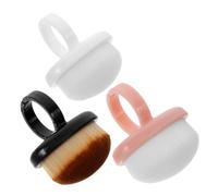 SHERCHPRY 3 Piezas cepillo para cepillo para fregar uñas cepillos de manicura para uñas colector de cepillo de uñas redondo el plastico