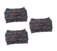 SHERCHPRY 3 Piezas De Almacenamiento De Bandas Para El Cabello Banda Para El Cabello Cálida De Punto Decoraciones Para El Cabello Para Mujeres Diademas Deportivas De Lana Tapa Superior