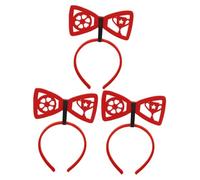 SHERCHPRY 3 Piezas Diadema De Fútbol Diademas Deportivas Para Fiesta Diademas Bopper Cintas Para La Cabeza Tocado De Mujer Decoraciones De Fiesta De Fútbol Tela De Fieltro Rojo