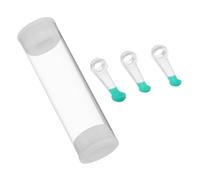 SHERCHPRY 3 Piezas Json Data Protective Cover for Ear Pick Spoon Silicone Replacement Tips for Cleaning Ears Soft and Flexible Tips
