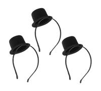 SHERCHPRY 3 Piezas Mini Top Hat Headband Lightweight Flapper Costume Hat For Women Comfortable Vintage Fascinator For Party Carnival Cosplay Wedding Birthday Events