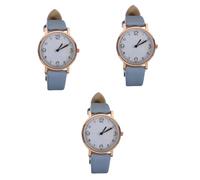 SHERCHPRY 3 Piezas Mirar Reloj para Estudiantes Reloj Deportivo Reloj Sencillo Señoras Relojes Pulsera De Relojes De para Muñecas Pequeñas Ver Cinturón De Poliuretano