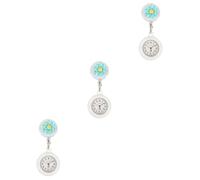 SHERCHPRY 3 Piezas Reloj De Bolsillo De Enfermera Reloj Digital es Clip En Fob De Enfermera Clip En Solapa Colgante De a Retráctil para as