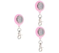 SHERCHPRY 3 Piezas reloj de enfermera cronómetro corriendo cronómetro de mano relojes para hombres relojes de hombre decoración reloj de bolsillo antiguo reloj llavero Batería de botón rosa