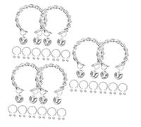 SHERCHPRY 3 Series Pulsera De Campana Lumin Anillos Ajustables Ring Encanto De Feminidad Anillas Delicado Anillo De Dedo Anillo De Dedo De Las Mujeres Suena La Campana Aleación 8 Piezas X 3