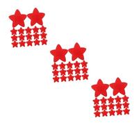 SHERCHPRY 3 Series Tirita Estrella De Cinco Puntas Pequeño Parches Vendajes Pegatinas Infantiles Pegatinas Autoadhesivas De Estrellas Rojo De Polivinilo 20 Piezas*3