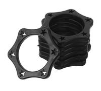 SHERCHPRY 30 Unidades Anillo Antivuelco Hexagonal de Goma Negro para Micrófono de Mano, Protector Anticaídas que Mejora la Estabilidad en Actuaciones y Estudios de Grabación