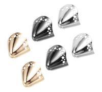 SHERCHPRY 3pares Metal Pointed Toe Protectors for High Heels Durable Shoe Repair Caps with Easy Installation for Everyday and Formal Wear
