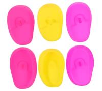 SHERCHPRY 3pares Protectores Auditivos Silicona Para Teñir Cabello Protectores Oreja Peluquería Evitar Manchas Tintes