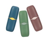 SHERCHPRY 3piezas Kit Dental Viaje Unidades Vaso De Enjuague Bucal Estuche De Plástico para Cepillos para Camping Gimnasio Hogar Hotel Escuela De Negocios