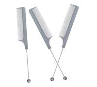 SHERCHPRY 3piezas Peine De Cuentas De Rata Para Peinar El Cabello Peine De Dientes Para Cardar y Separar El Cabello