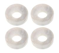 SHERCHPRY 4 Almohadillas de Jade para Moxibustión Aislantes Térmicas, Base Protectora para Quemador de Moxibustión, Accesorio para Terapia Hogar, Color Azul Blanquecino, Aptas