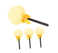 SHERCHPRY 4 Borlas Secas De Viaje Para Polvos Borlas Para Polvos Faciales Borlas Portátiles Borlas Borlas Redondas Borlas Para Polvos Corporales Borlas Súper Suaves