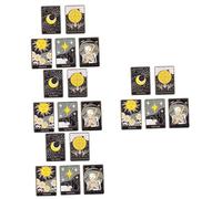 SHERCHPRY 4 Juegos Broche Pin Alfileres Pasadores Tarot Cincha Patas Imanes Hijab Botón Chinchetas Frío Pasador De Esmalte De Ropa Alfiler De Collar Alfiler Estético Aleación 5 Piezas X 4