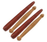 SHERCHPRY 4 Piezas Bastones de Masaje para Pies de Madera Varillas de Masaje para Manos y Pies Manual para Uso Casa y Spa de Reflexología